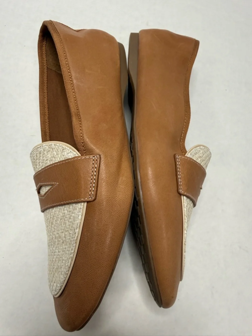 Birdies Vesper Cappuccino & Raffia Loafers 7.5